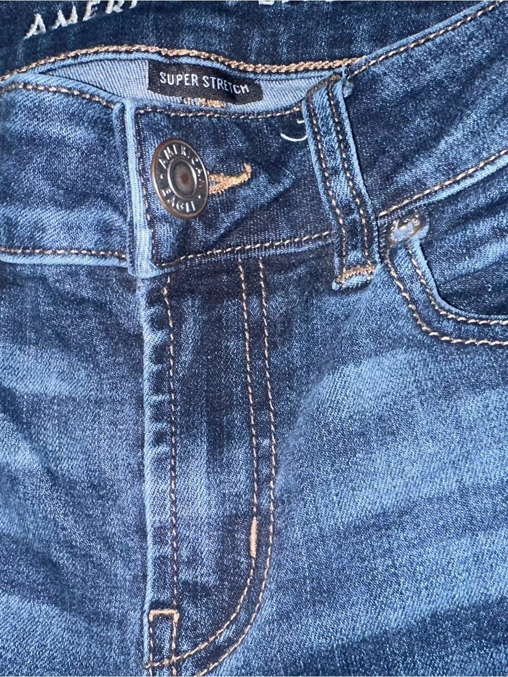 American Eagle Outfitters Dark Indigo Flare/Wide Leg Jeans